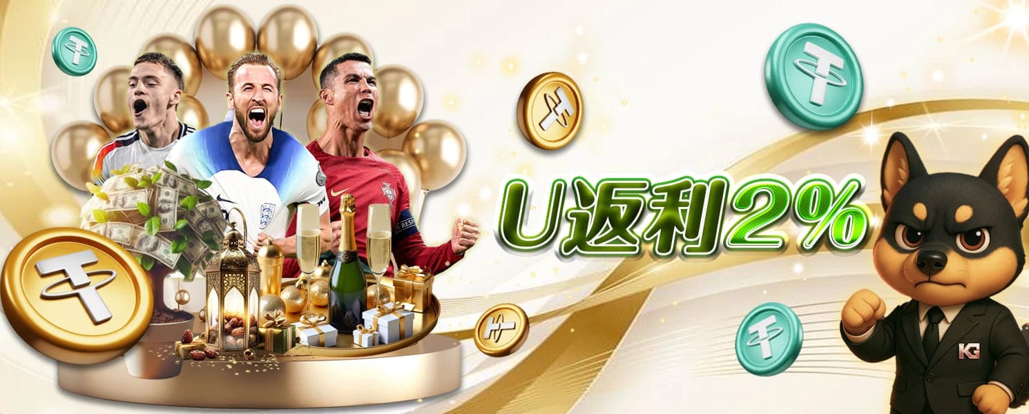 RG開金娛樂城優惠活動-U返利2%